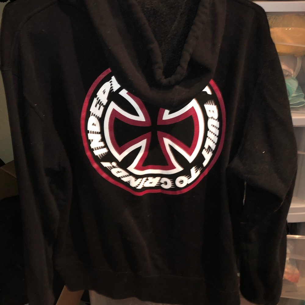 Independent trucking company zip up hoodie